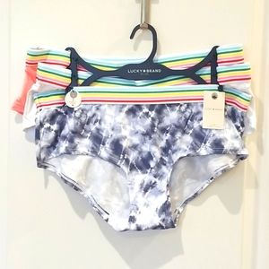 NWT 3 Lucky Brand Hipsters